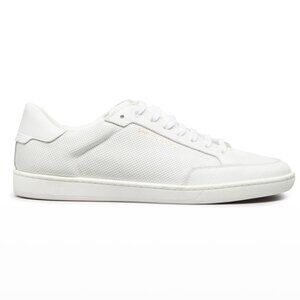 Saint Laurent/ Signature Perforated Leather Low-Top Sneakers/ Size: 41 EU- 8 US